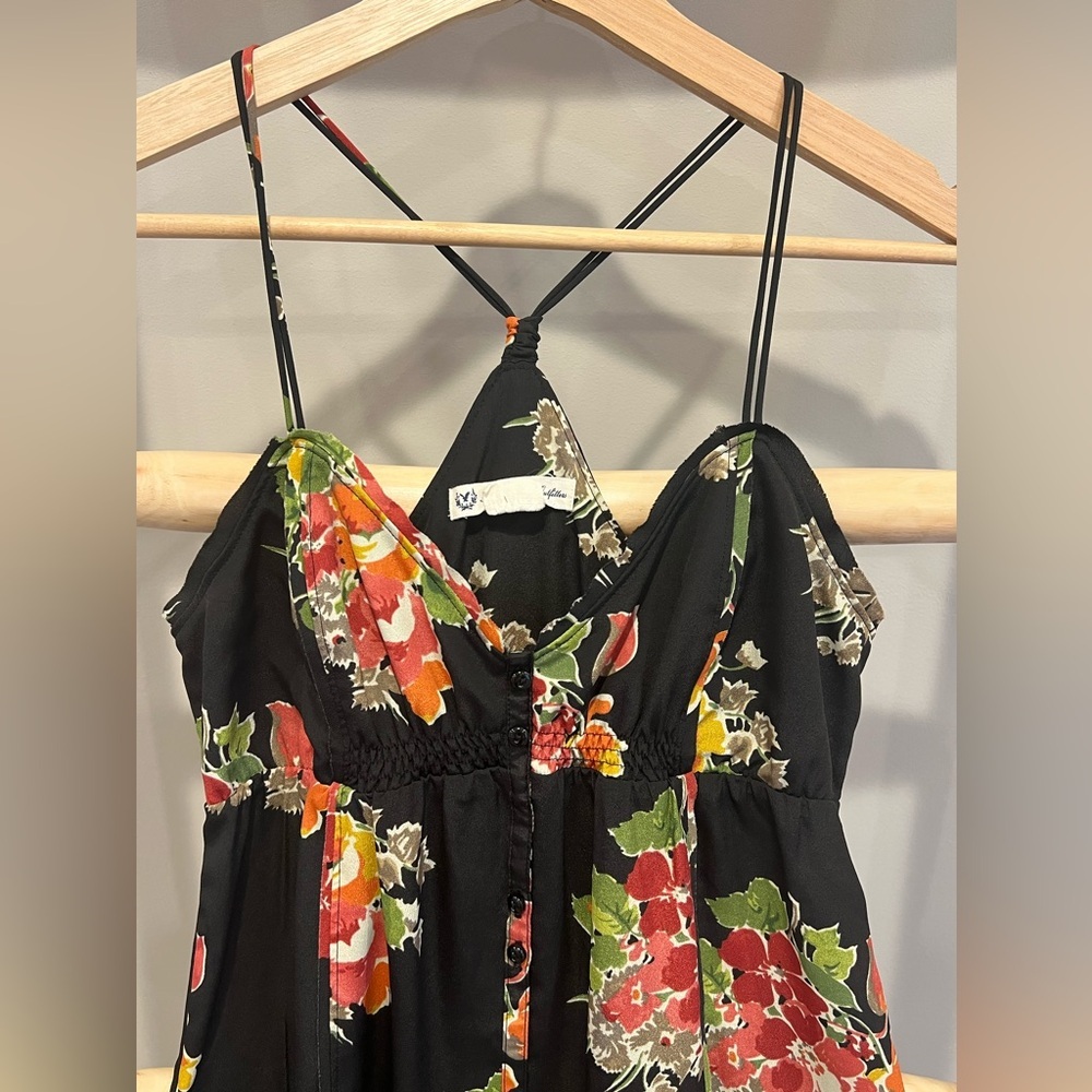 American Eagle 2 Cottagecore Floral Black Sundres… - image 3